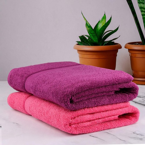 Dark pink bath discount towels